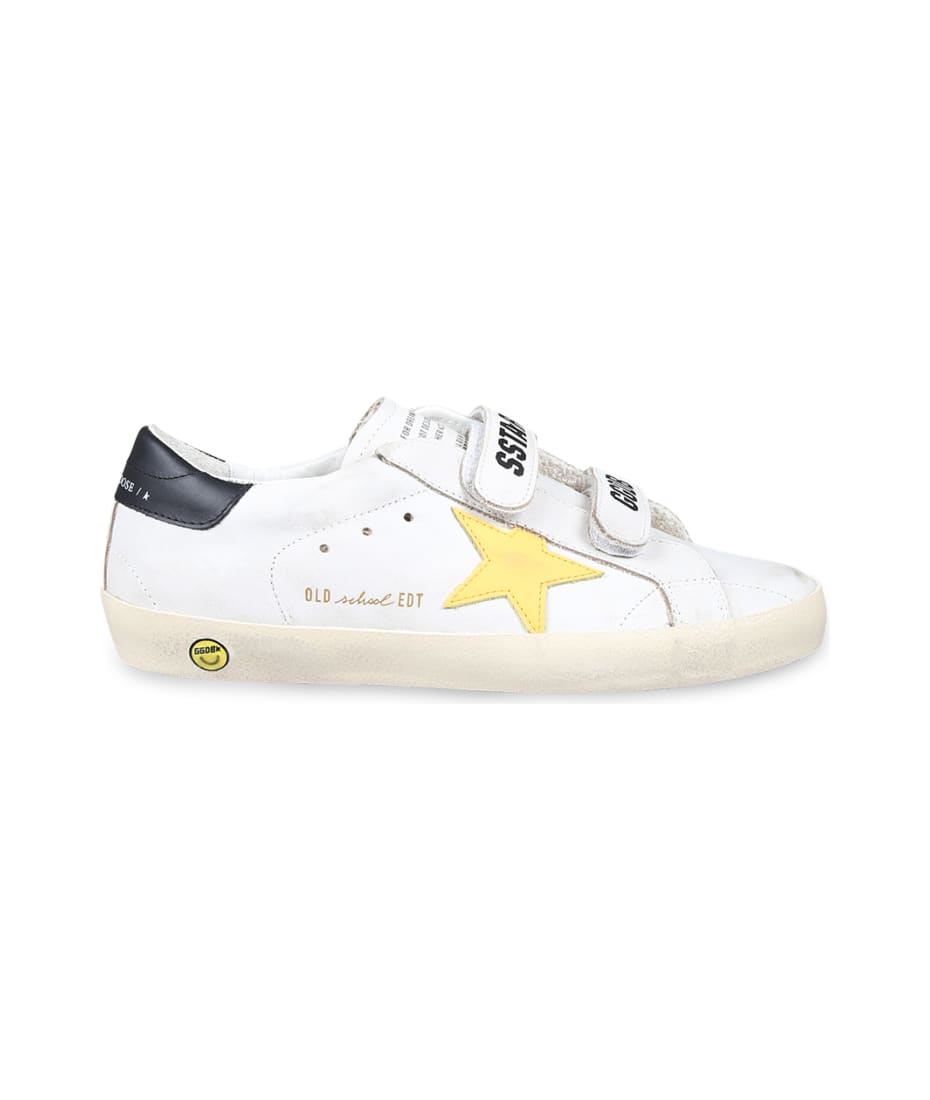 Golden Goose White Old School Sneakers For Kids With Star italist ALWAYS LIKE A SALE