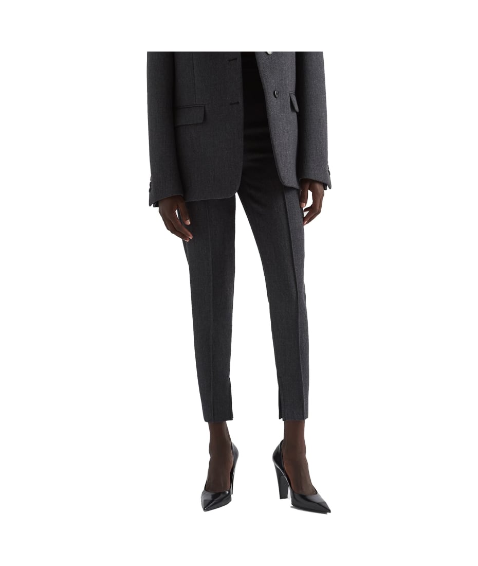パンツ PRADA EMBROIDERED WOOL PANT Prada Wool Pants | italist