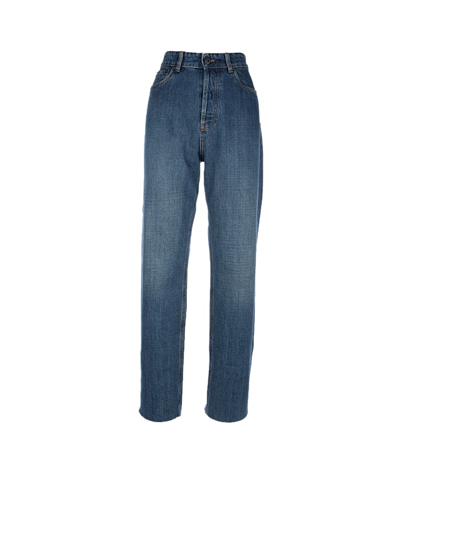 デニム・ジーパン MiuMiu SS25 Miu Miu Jeans Grey (GWP394232 15MPF0031) Miu Miu Jeans | italist