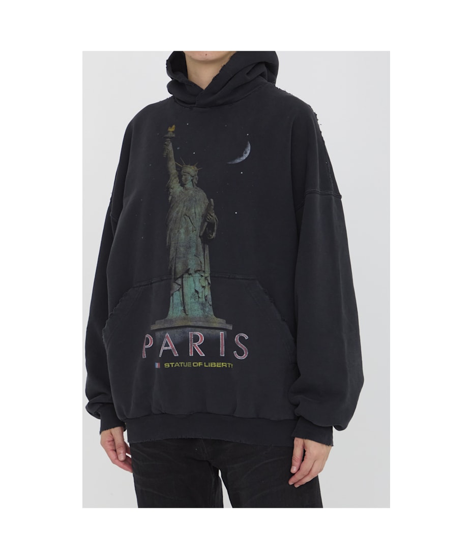 【BALENCIAGA】 Paris Liberty フーディ Balenciaga Paris Liberty Hoodie Oversized | Saks Fifth Avenue