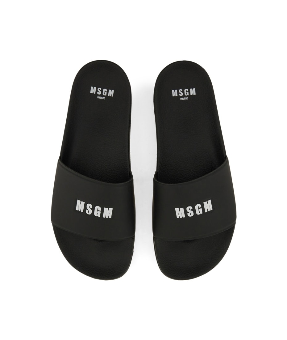 サンダル Msgm Slide Sandal With Logo MSGM Slide Sandal With Logo | italist