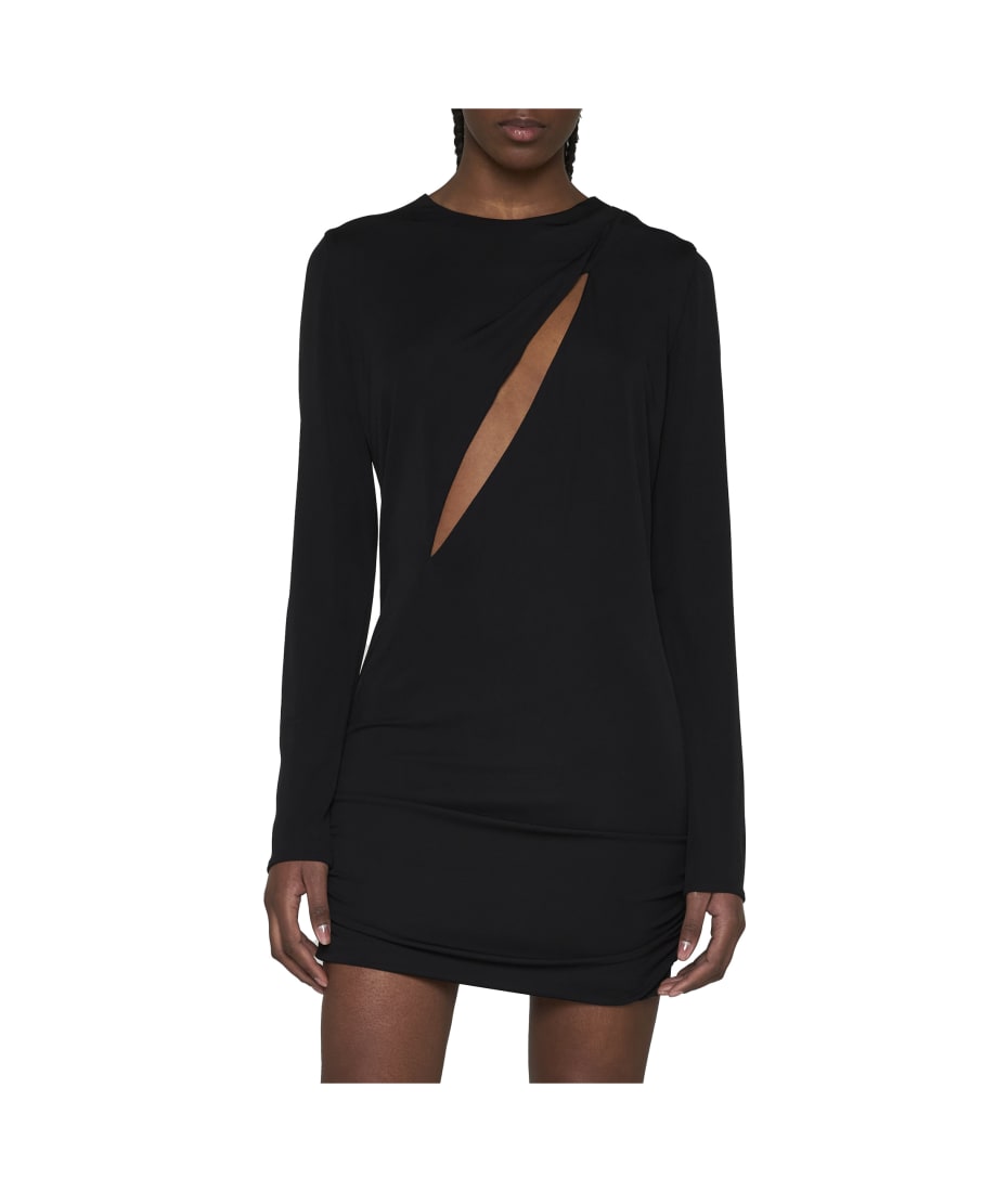 ワンピース VERSACE Black stretch viscose dress (10132131A02395 1B000) Versace Black Stretch Viscose Mini Dress | italist