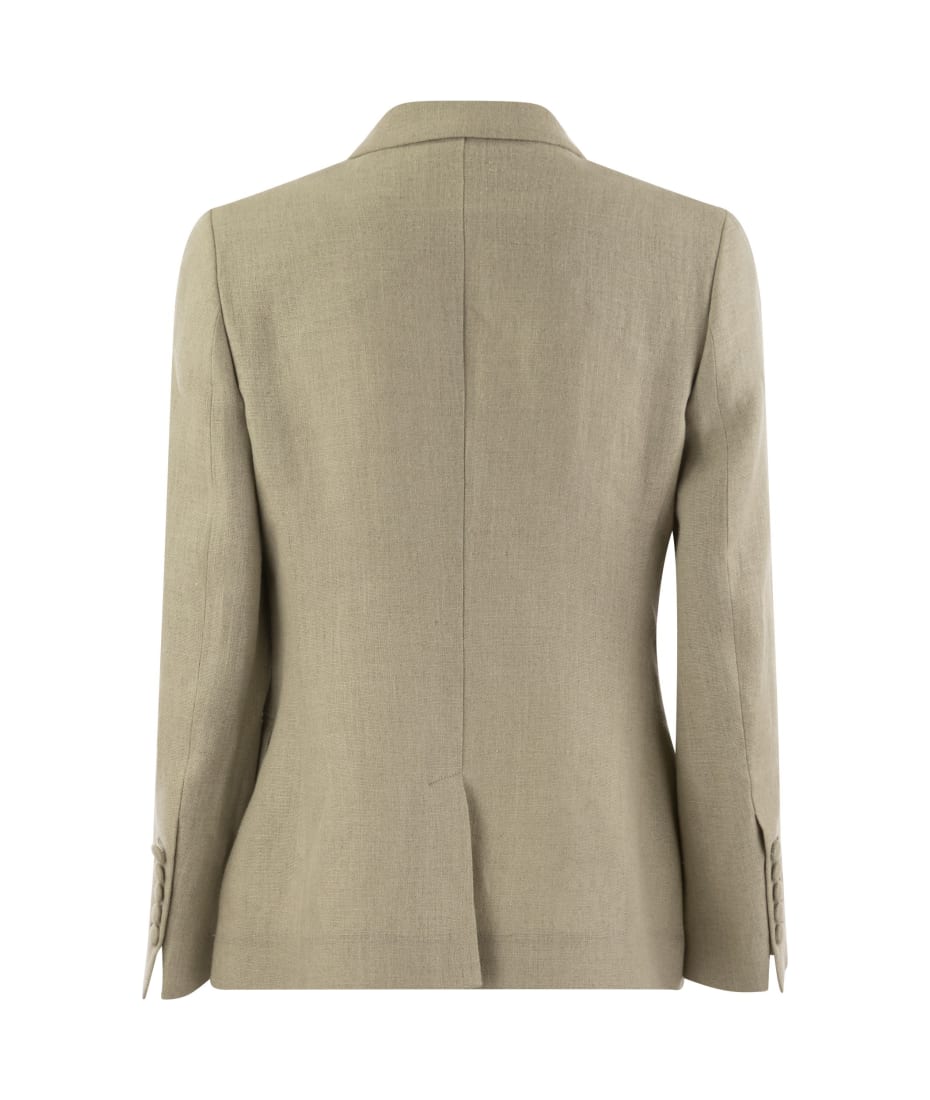 Saulina Milano Anna - Double-breasted Linen Jacket | italist Saulina Milano Anna - Double-breasted Linen Jacket | italist