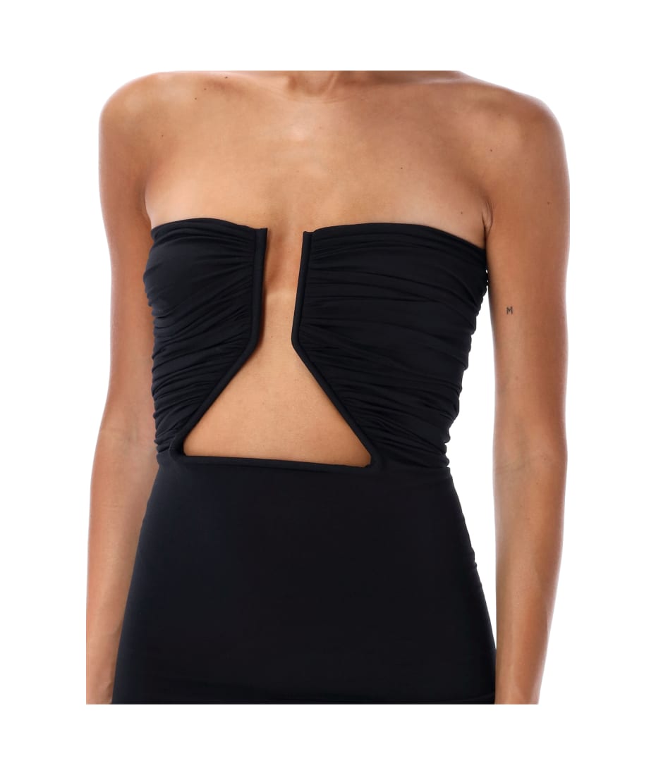 ワンピース RICK OWENS SS25 'Prong' mini dress (RP01E7530JN 09) Rick Owens Prong Mini Dress | italist