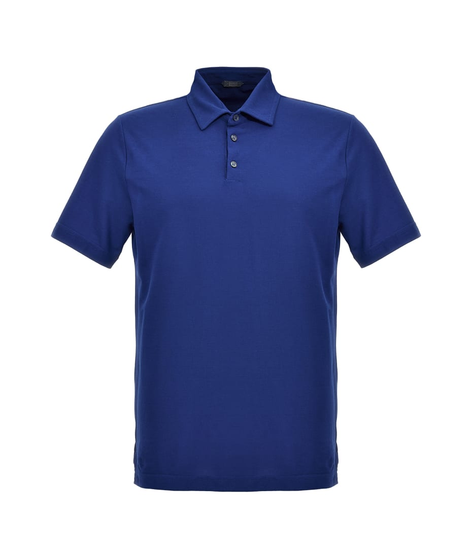 ZANONE／ICE COTTON polo shirt Zanone | Navy Blue Ice Cotton Polo Shirt | Fine Menswear