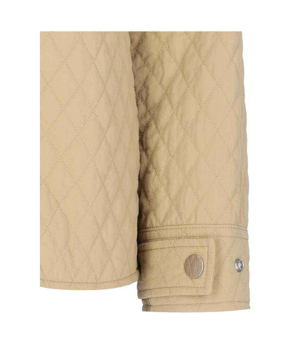 【関税&送料込】Burberry Beige Nylon Reversible Padded Jacke Burberry Beige Nylon Reversible Padded Jacket | italist