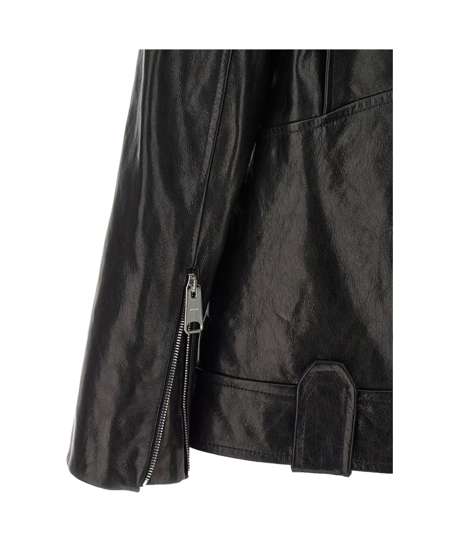 レザージャケット・コート KHAITE 'Hanson' leather biker jacket Hansel Jacket in Black Leather – KHAITE
