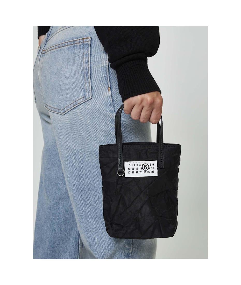ル 年末のプロモーション MM6 Maison Margiela Numeric Nylon And Leather Mini Tote Bag アクセサリー