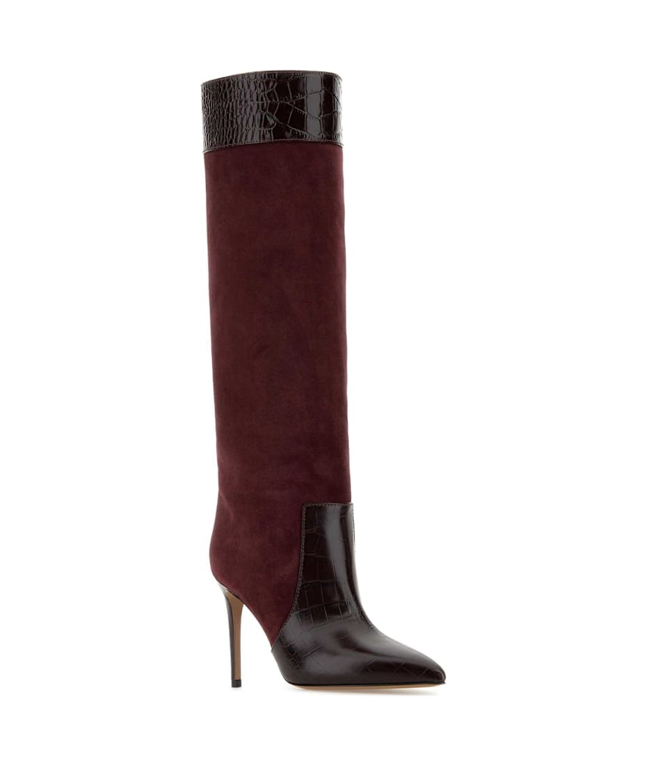 ロングブーツ PARIS TEXAS Burgundy suede Stiletto boots Paris Texas Burgundy Suede Stiletto Boots | italist, ALWAYS