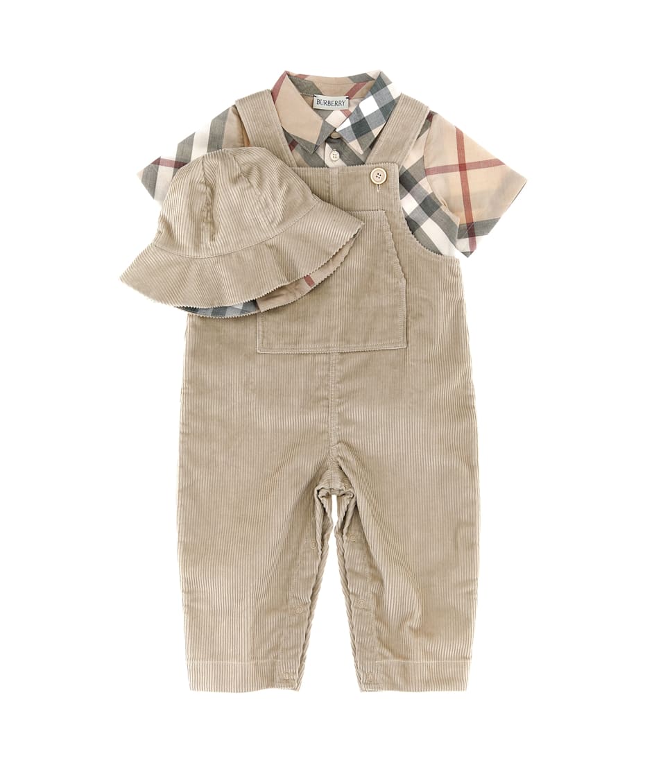 BURBERRY ベビー　ボディスーツ セット Burberry Three-piece Baby Set ボディスーツ＆セットアップ
