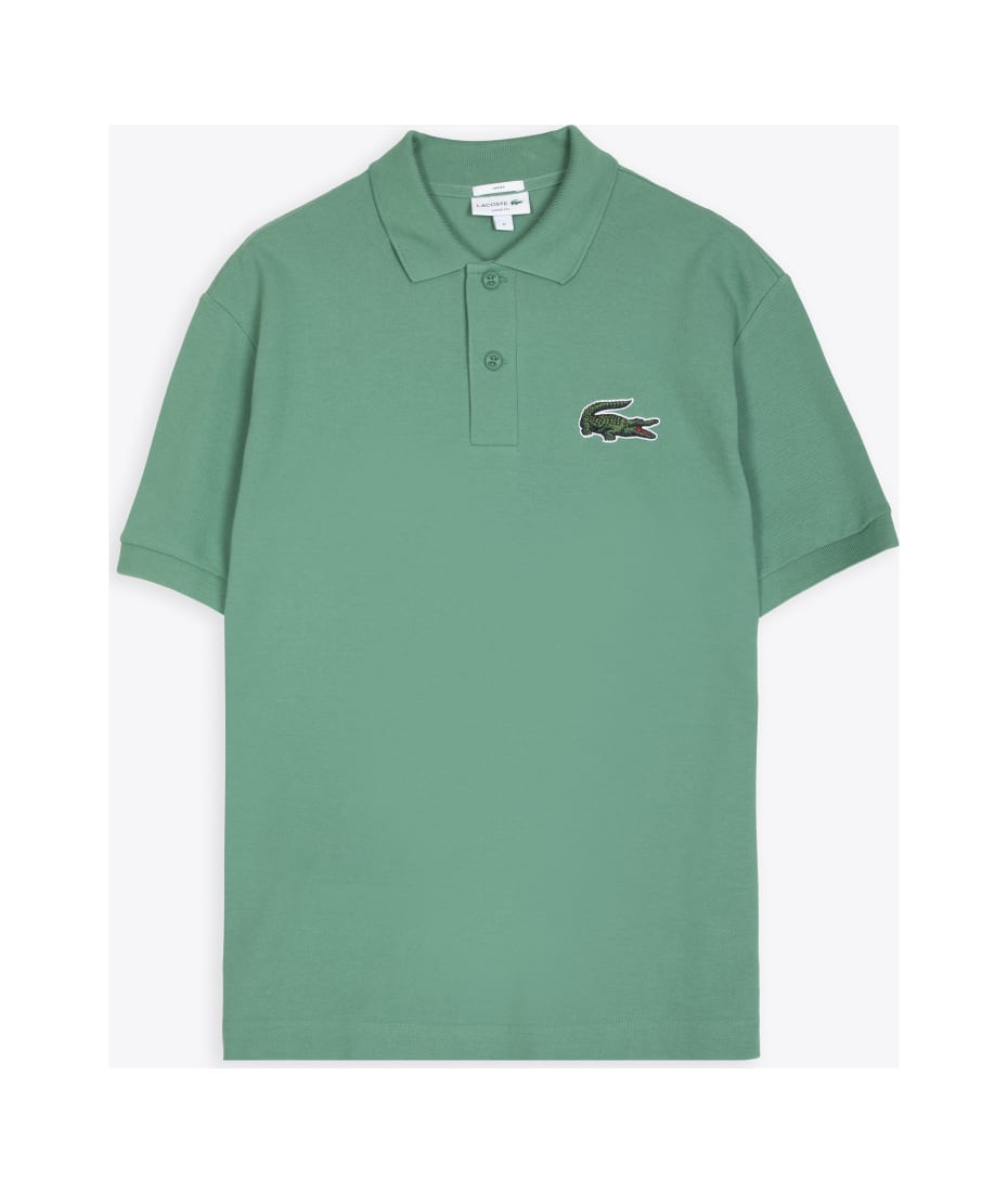 Vær venlig eventyr passager Lacoste Maglietta M/c Green Cotton Polo Shirt With Big Crocodile Patch |  italist, ALWAYS LIKE A SALE