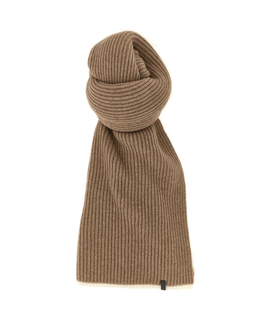 ヘアアクセサリー BRUNELLO CUCINELLI Cashmere scarf with Monili detail Brunello Cucinelli Cashmere scarf monili detail | The