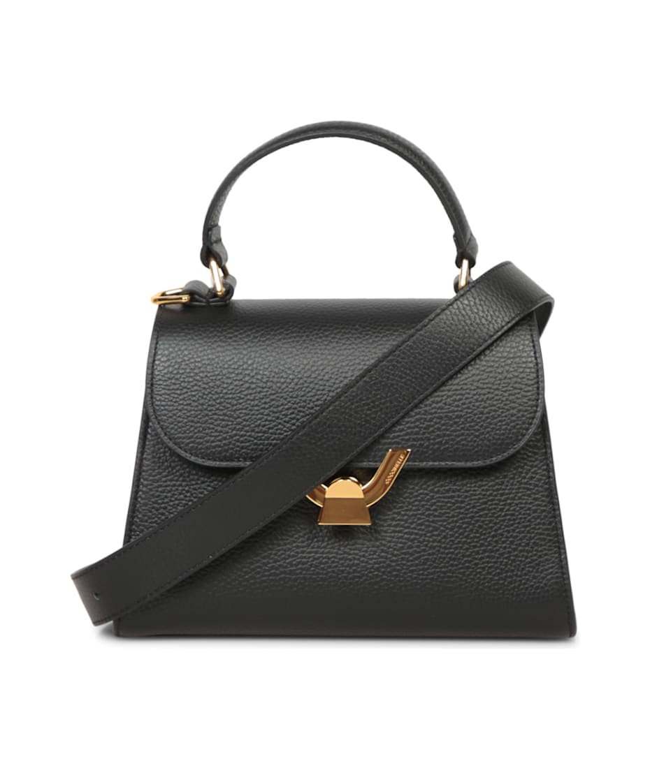 Coccinelle Dew Black Top Handle Bag | italist