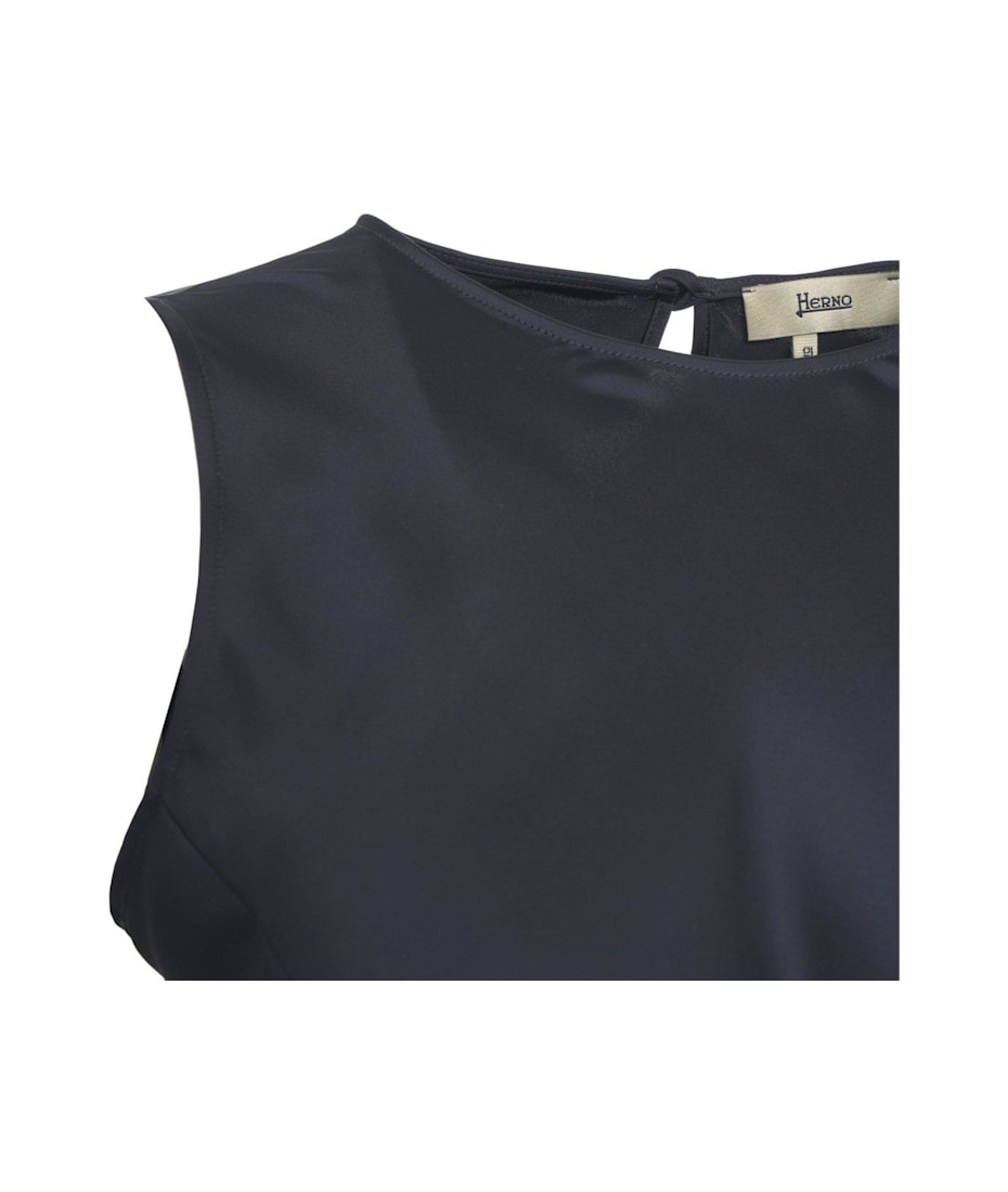 【送料&関税込】Herno Satin Sleeveless Midi Dress Herno Satin Sleeveless Midi Dress | italist