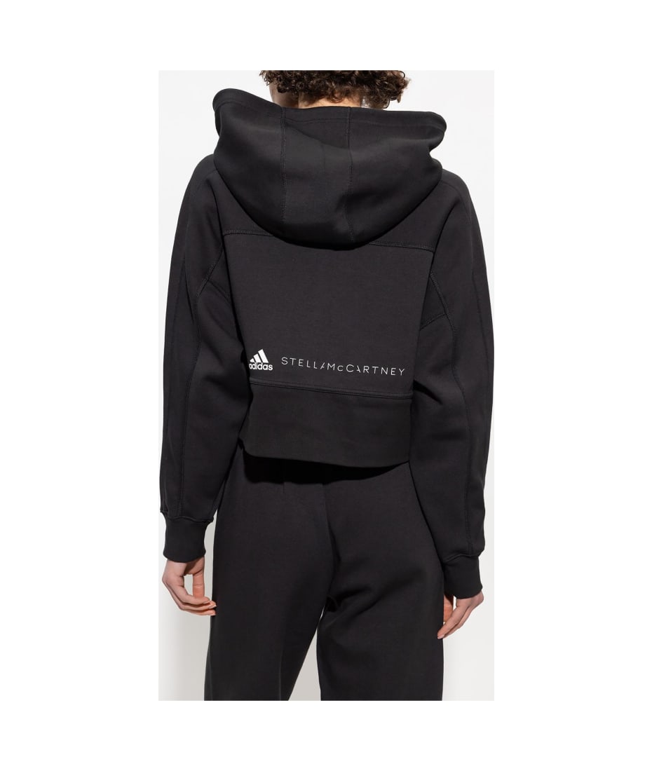 adidas by Stella McCartney ASMC printed cotton-blend hoodie