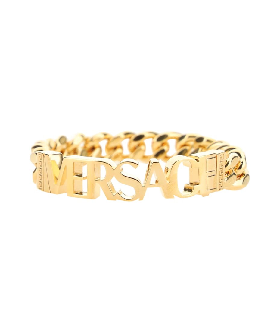 Versace's signature, Greca design men's bracelet in Versace gold size small  | eBay