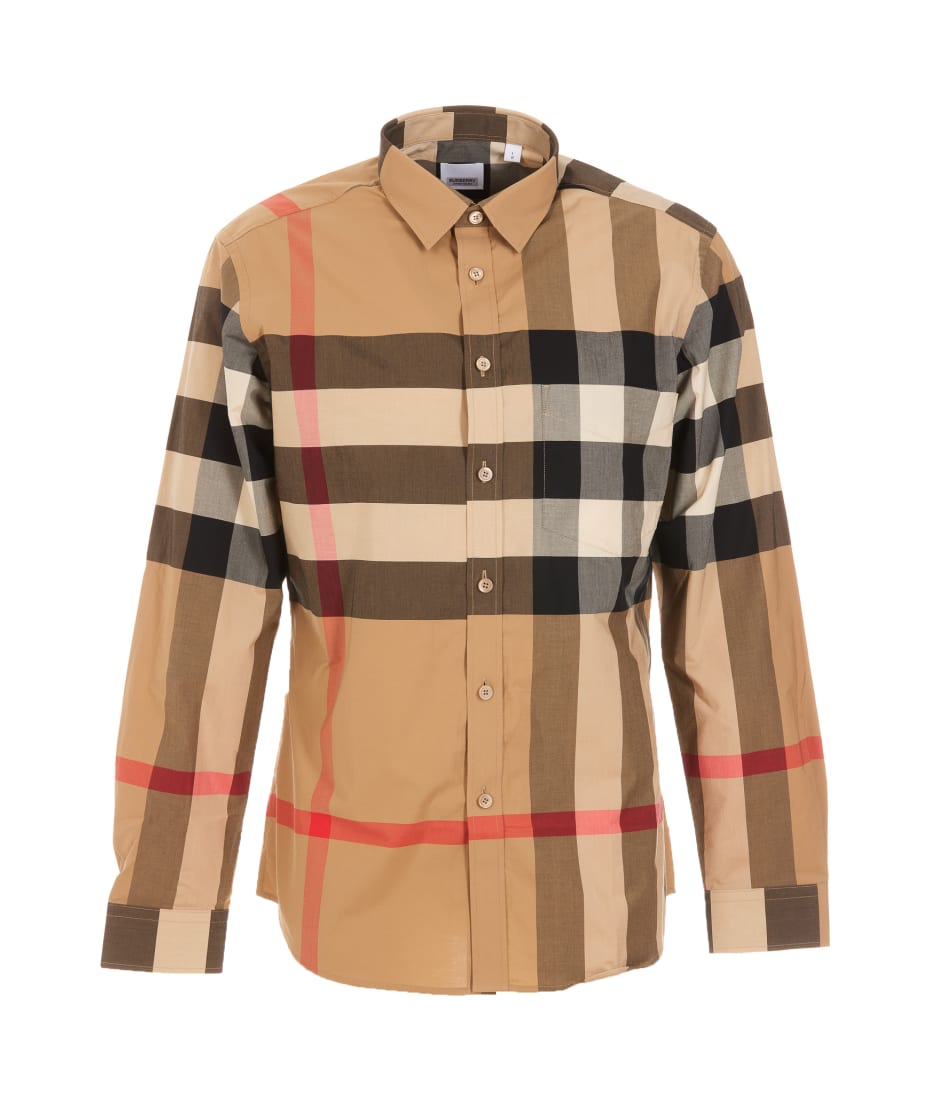 Burberry Tartan Motif Shirt | italist, ALWAYS LIKE A SALE