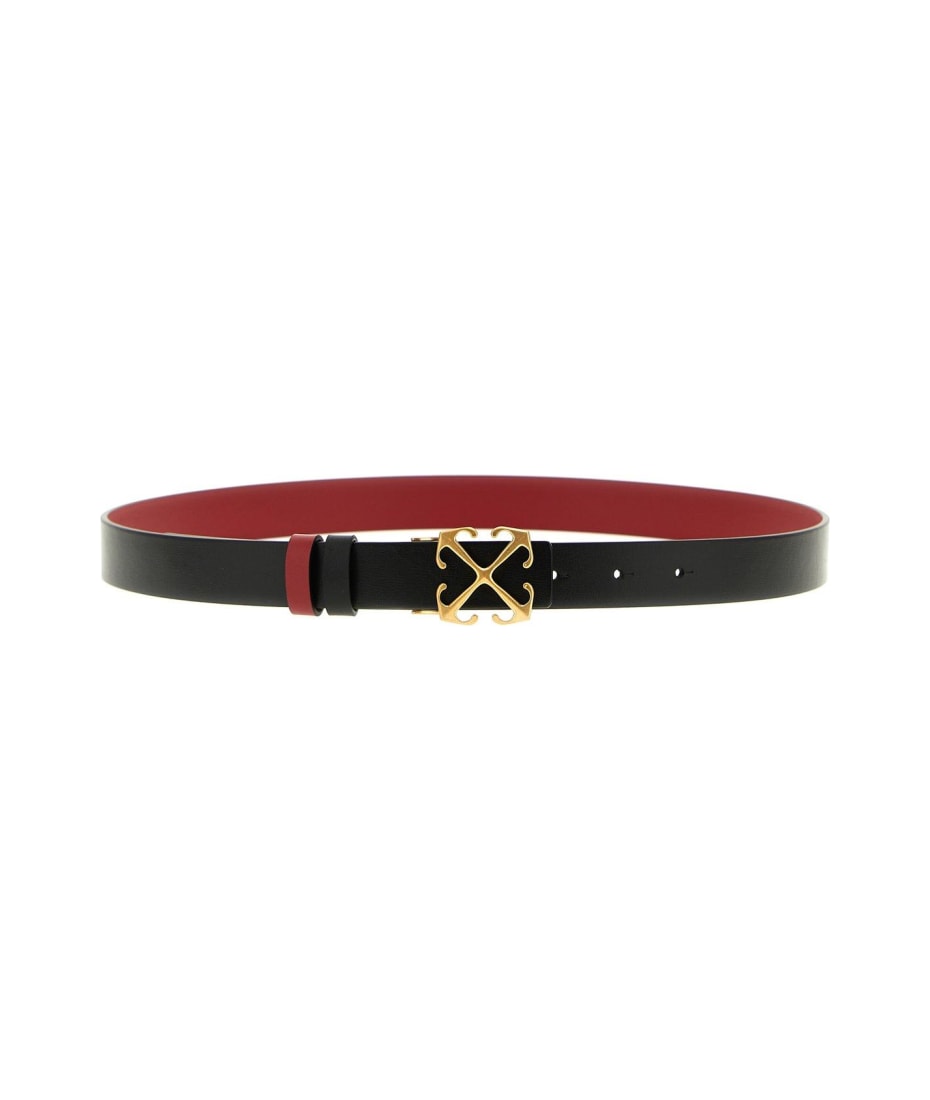 Off-White Arrow Logo-Plaque Belt