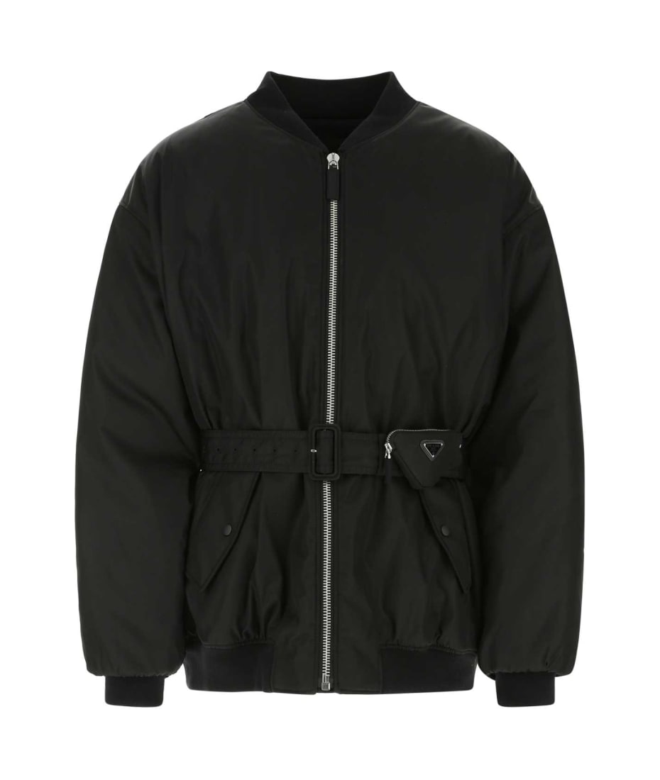Prada Black Re-nylon Padded Jacket | italist