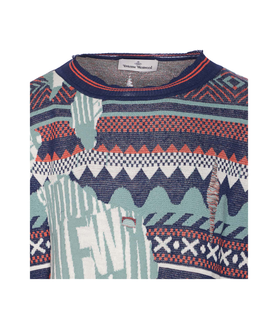 Vivienne Westwood Broken Fair Isle Sweater | italist, ALWAYS