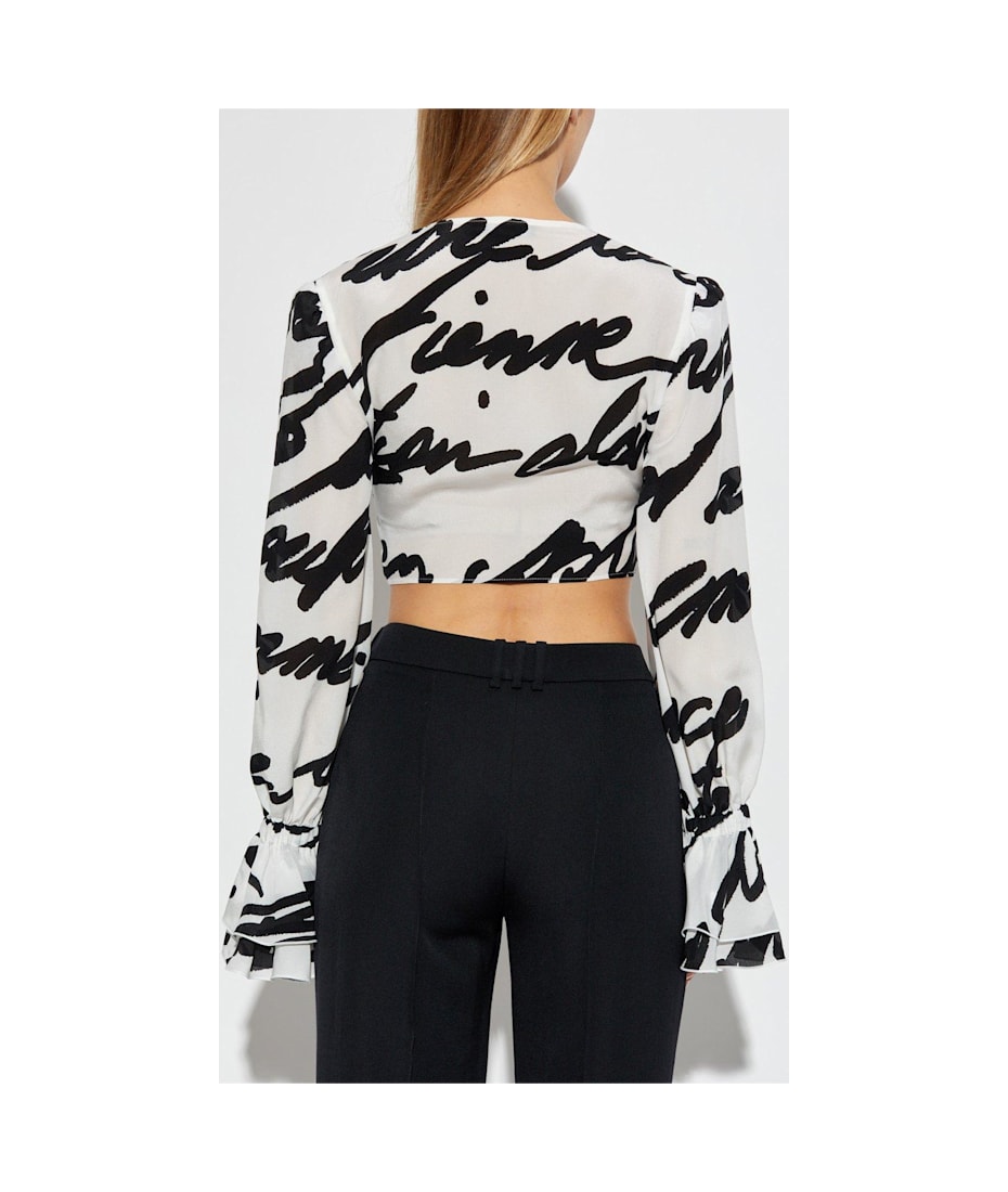 【送料&関税込】Balmain Love Letter Ruffled Skirt Balmain Love Letter Ruffled Skirt | italist