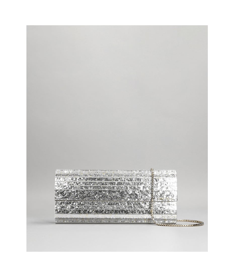 クラッチバッグ Jimmy Choo `Sweetie` Rectangular Silver Acrylic Clutch Jimmy Choo Sweetie Glitter Clutch Bag | Neiman Marcus