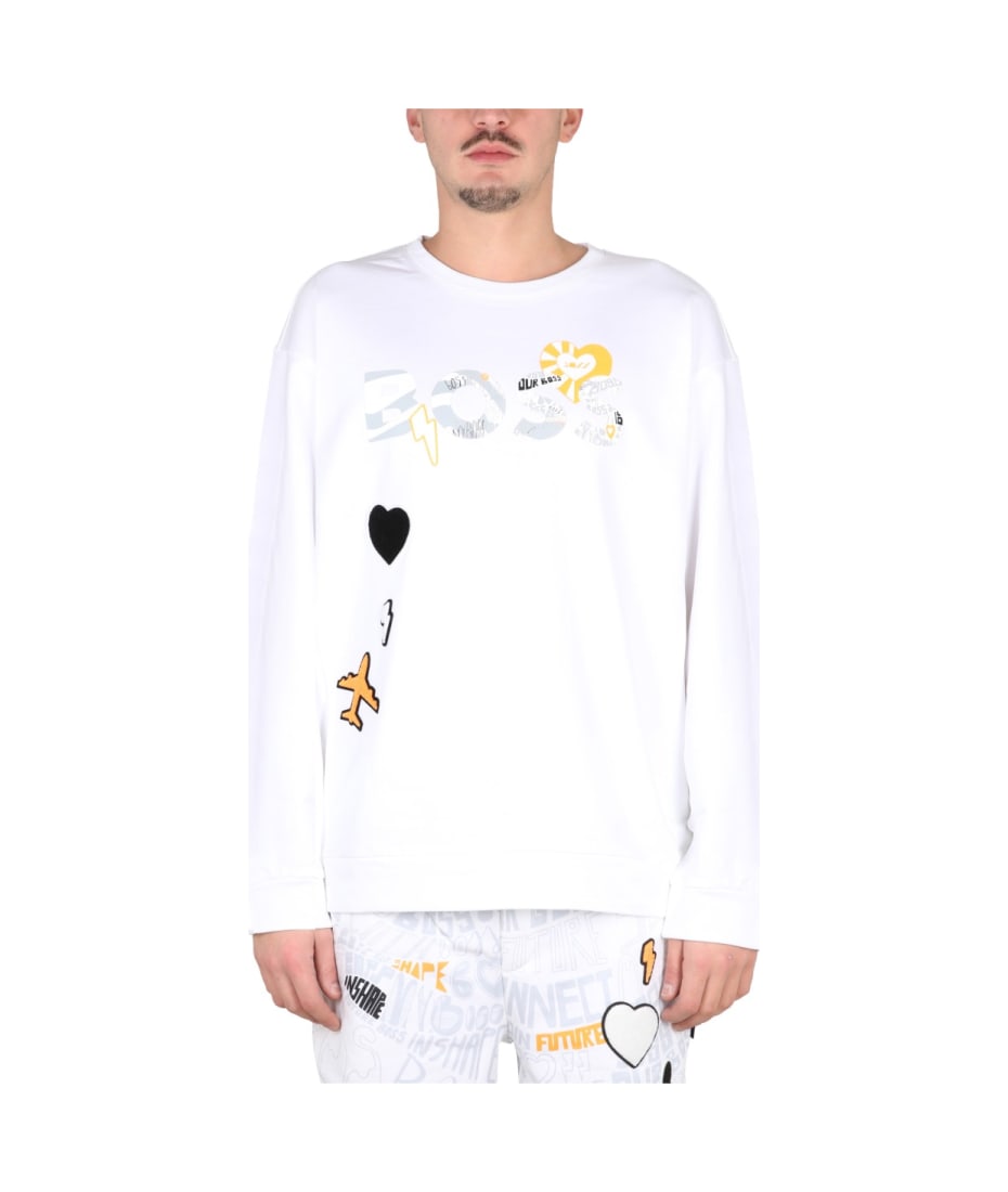 【送料&関税込】Hugo Boss Salbo Lotus Sweatshirt Hugo Boss Salbo Lotus Sweatshirt | italist