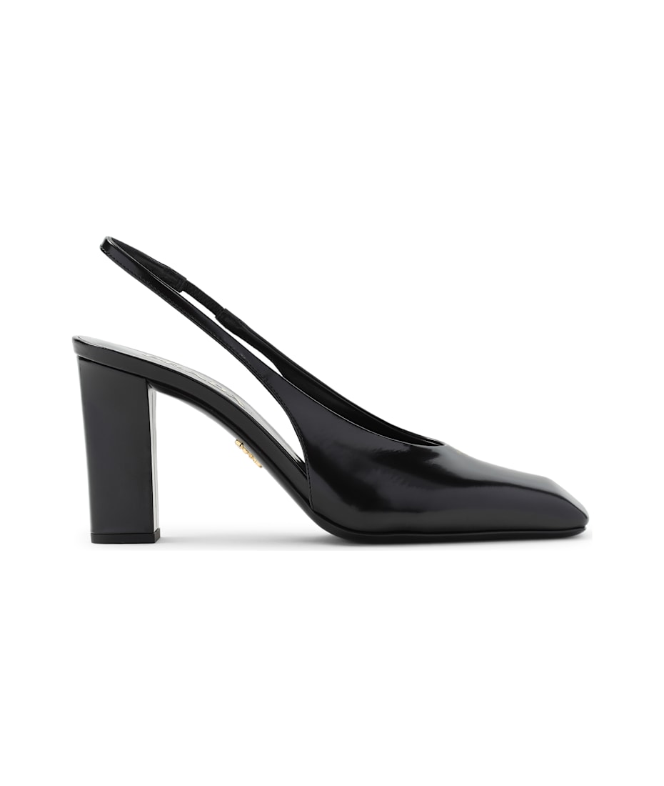 【送料&関税込】Prada Black Leather Pumps Black Leather Pumps | PRADA