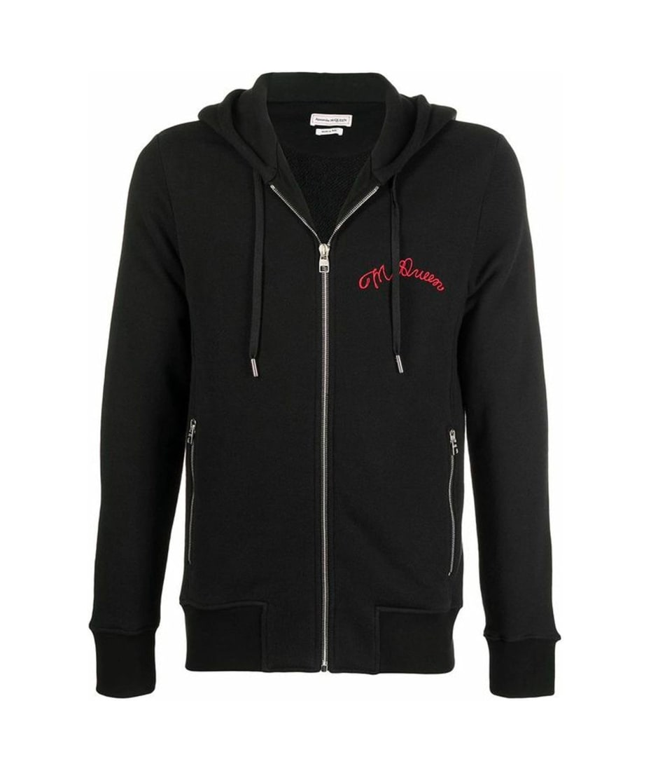 【関税込み】alexander mcqueen HOODED SWEATSHIRT Alexander McQueen Hooded Zipped Sweatshirt | italist, ALWAYS