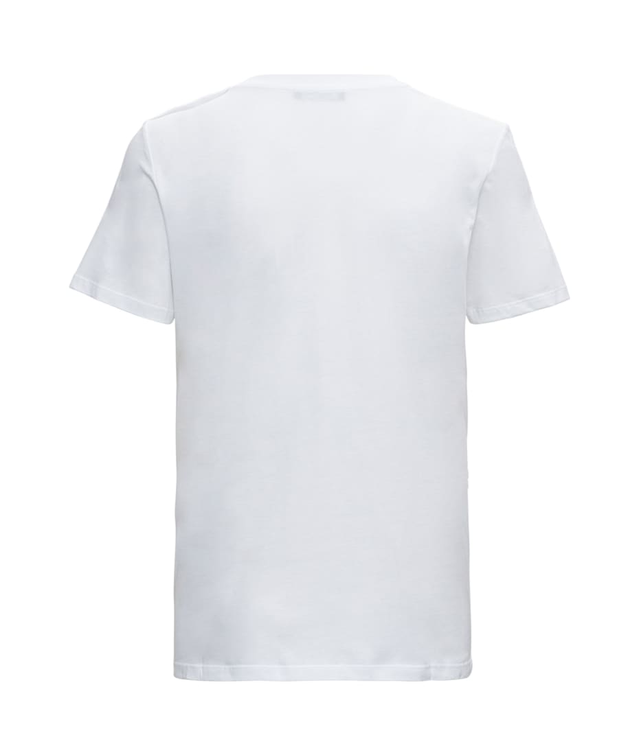Balmain Cotton T-shirt With Logo Print - White