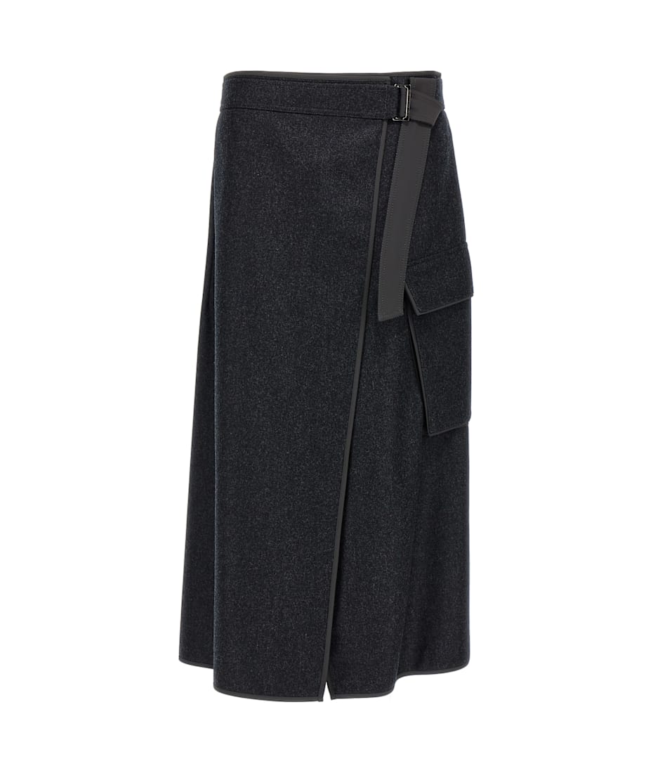 【関税＆送料込み】Brunello Cucinelli Wrap Skirt Brunello Cucinelli Wrap Skirt スカート 通販 | italist