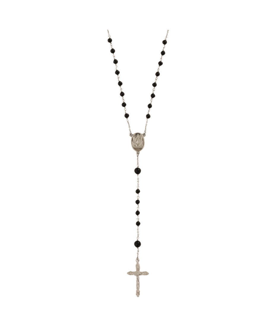 dolce zipped & Gabbana Ремни Rosary Necklace - Silver