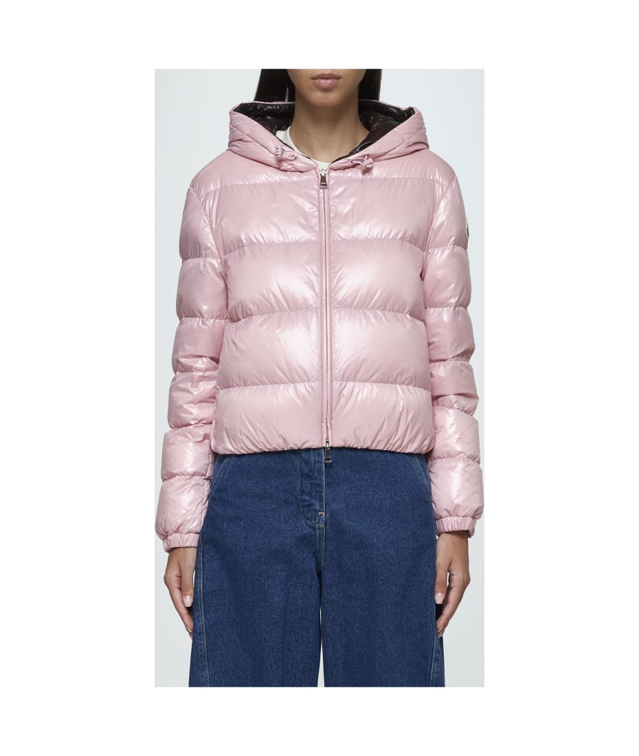 【関税込み】Moncler ピンク Bayard ダウンジャケット Moncler Bayard Quilted Nylon Down Jacket | italist