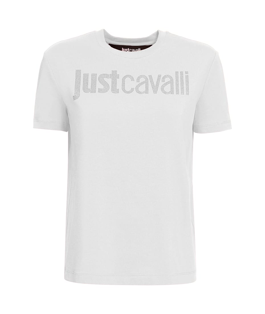 Just Cavalli White Short Sleeves T-shirt | italist Just Cavalli White Short Sleeves T-shirt | italist