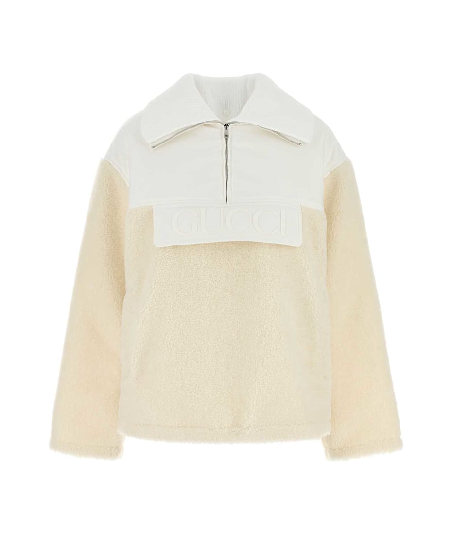 ブルゾン Gucci Two-Tone Wool Blend Padded Jacket Gucci Two-tone Wool Blend Padded Jacket | italist