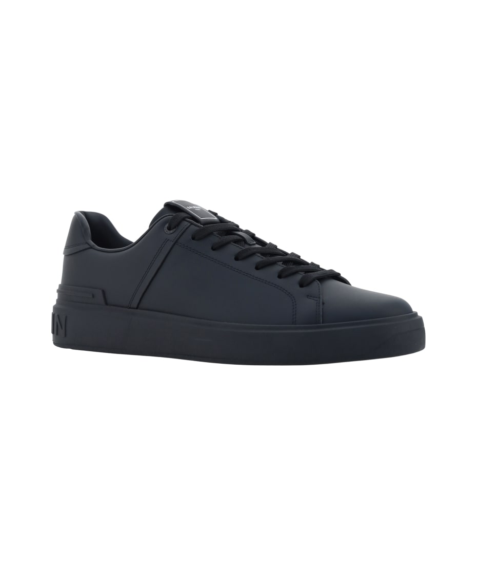 スニーカー BALMAIN 'B-Court' sneakers B-Court Flip sneakers in calfskin and suede - Men | BALMAIN