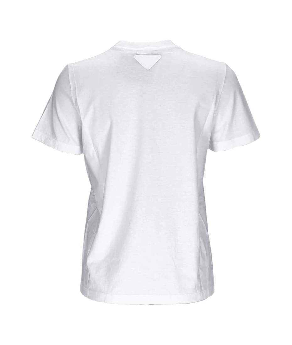 PRADA★Embroidered jersey T-shirt ロゴTシャツ＊★送料込 PRADA☆Embroidered jersey T-shirt ロゴTシャツ＊☆送料込