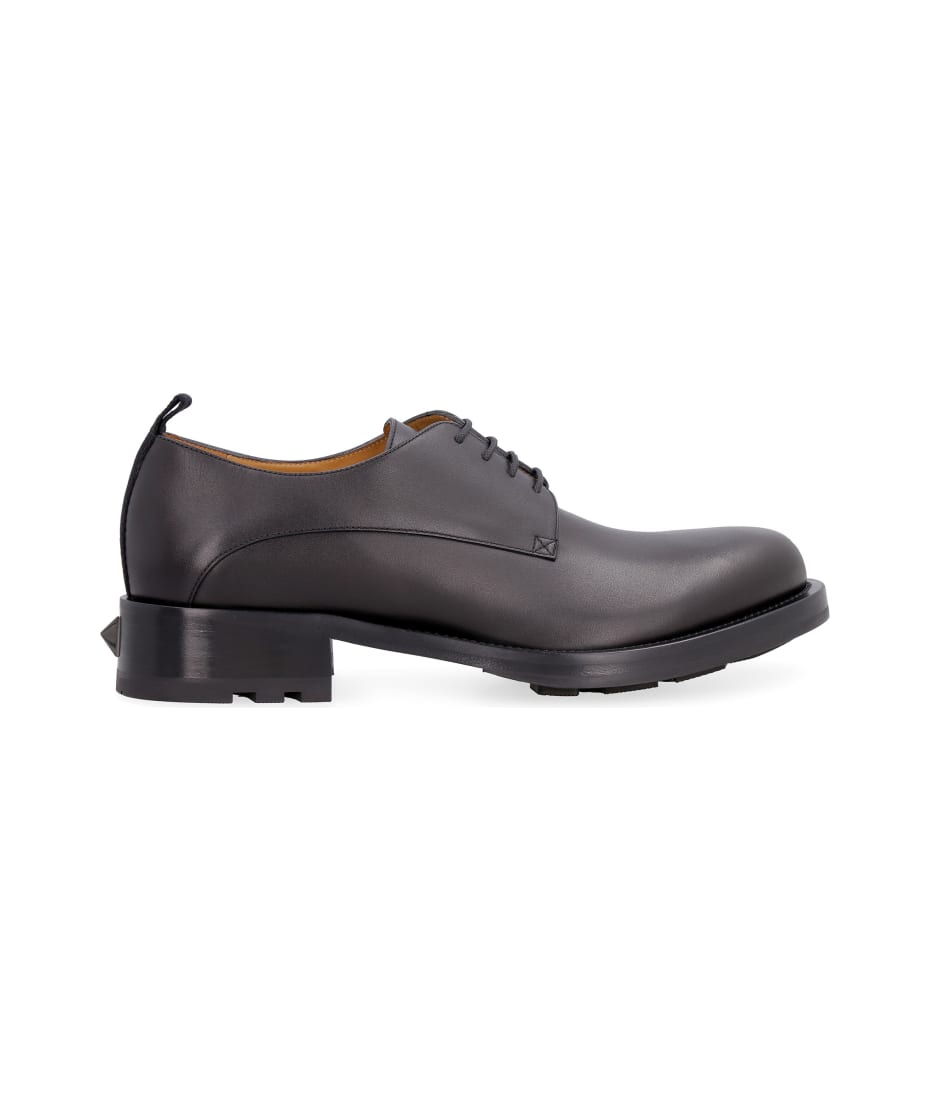 Valentino Garavani Roman Stud Leather Lace-up Derby Shoes