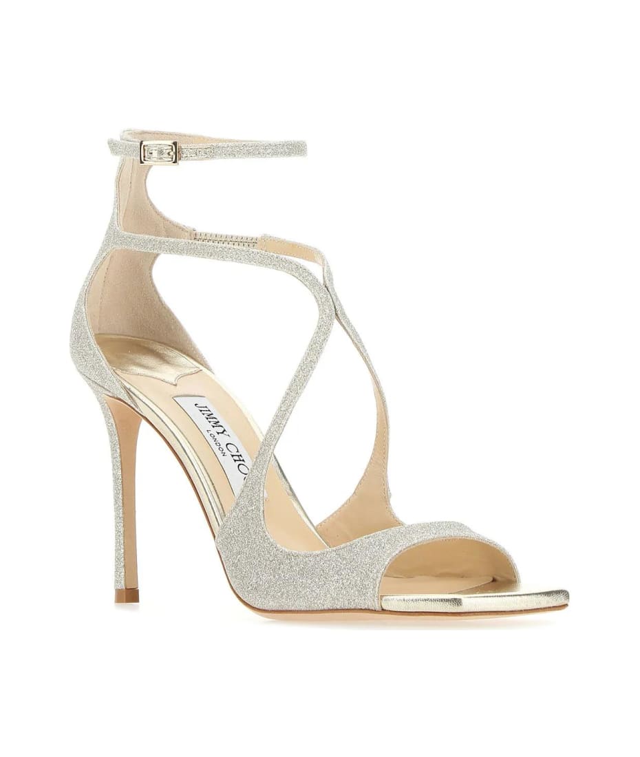 Azia 95 Embellished Stilettos with Ankle Strap