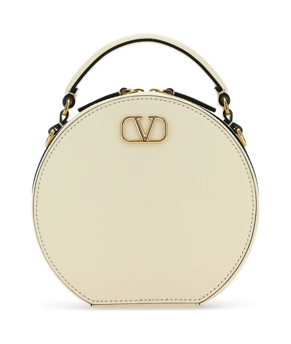 トートバッグ VALENTINO GARAVANI Ivory Leather Vlogo Handbag Valentino Garavani Ivory Leather Vlogo Handbag | italist