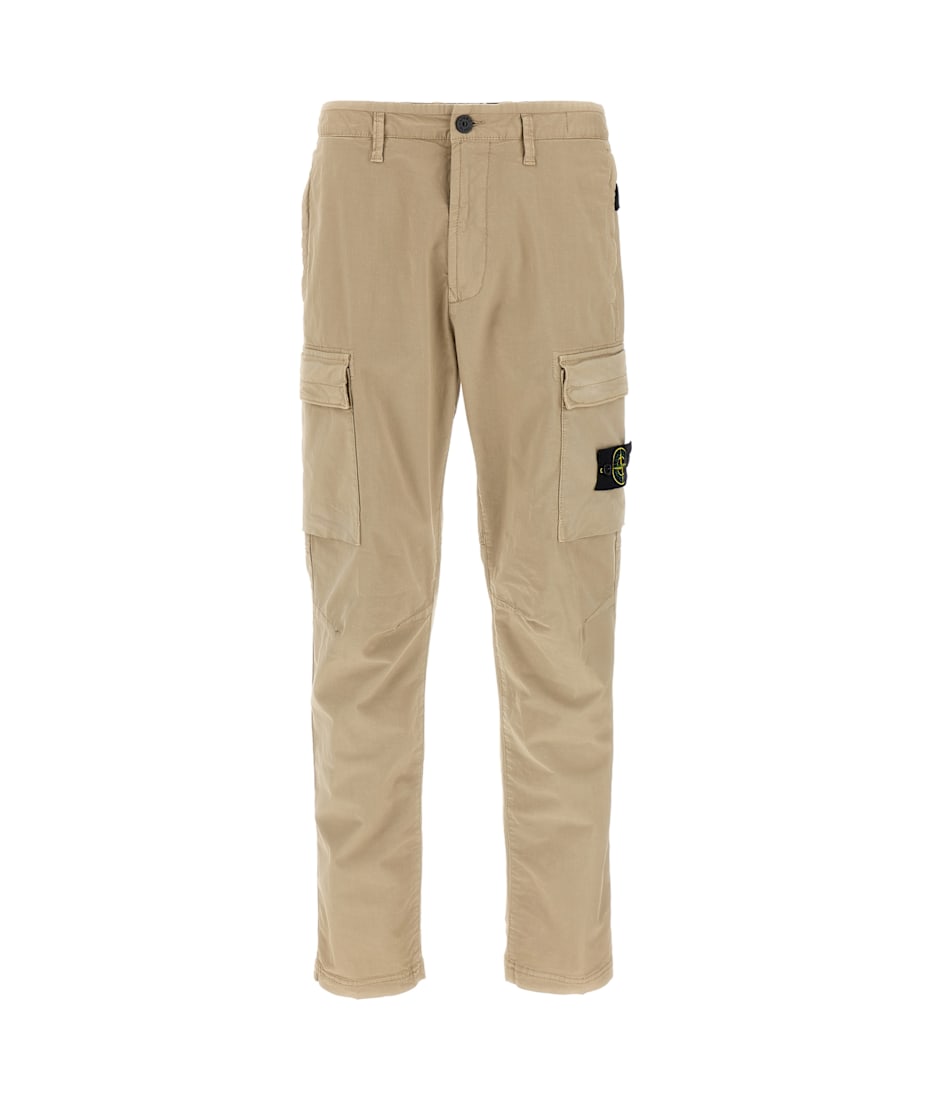 Stone Island Logo Badge Cargo Pants | italist