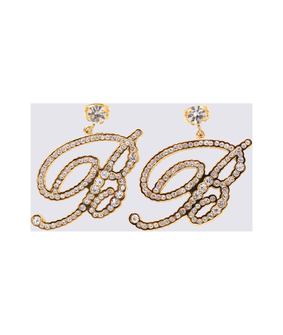 ピアス BLUMARINE EARRINGS SILVER EARRINGS/GOLD EARRINGS Blumarine Butterfly crystal-embellished earrings Blumarine