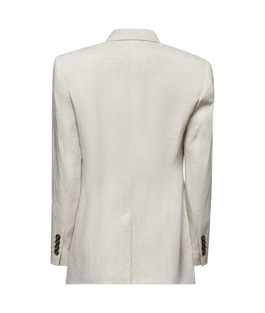 ジャケット Brunello Cucinelli Giacca In Lana Tropical Luxury Linen, wool, and silk jacket in beige - Brunello Cucinelli