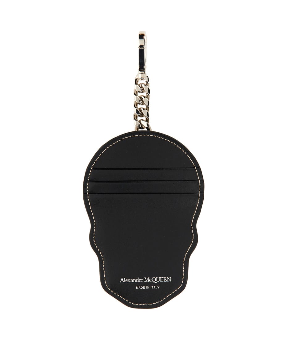 Alexander McQueen Black Skull Card Holder | italist, ALWAYS