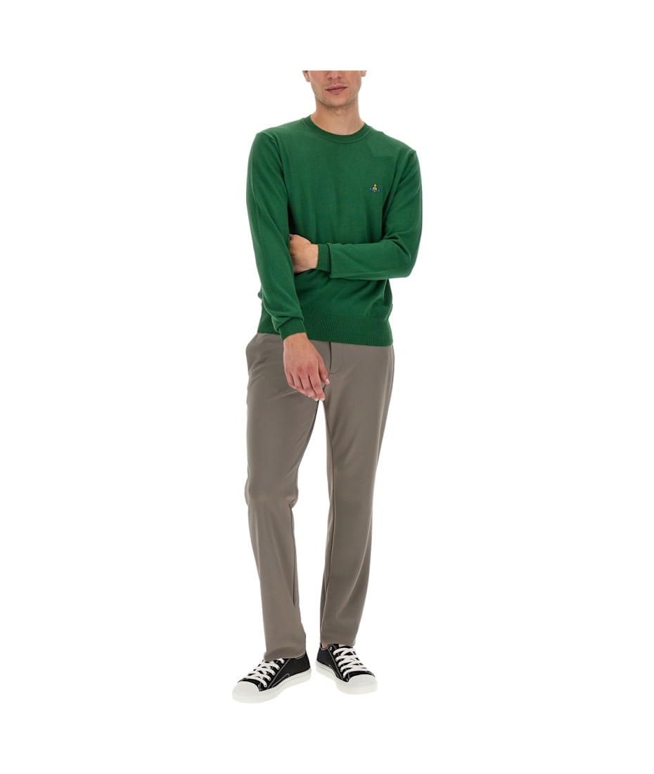 Vivienne Westwood Jersey With Orb Embroidery | italist