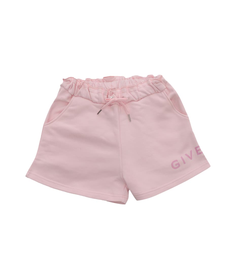 Givenchy Pink Shorts With Logo - PINK