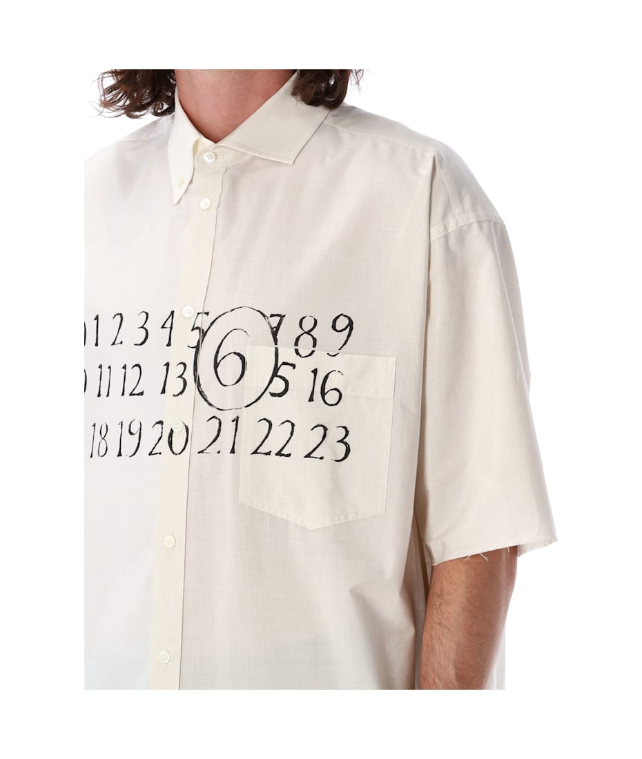 MM6 Maison Margiela Asymmetric Poplin Shirt | italist, ALWAYS LIKE