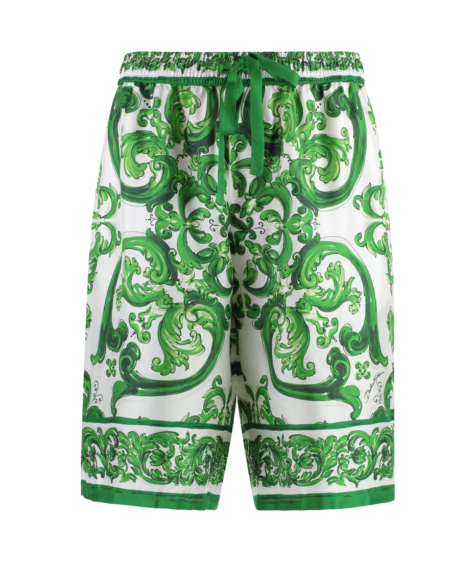 ショートパンツ Dolce & Gabbana Silk bermuda shorts Dolce & Gabbana Printed Silk Bermuda Shorts | italist
