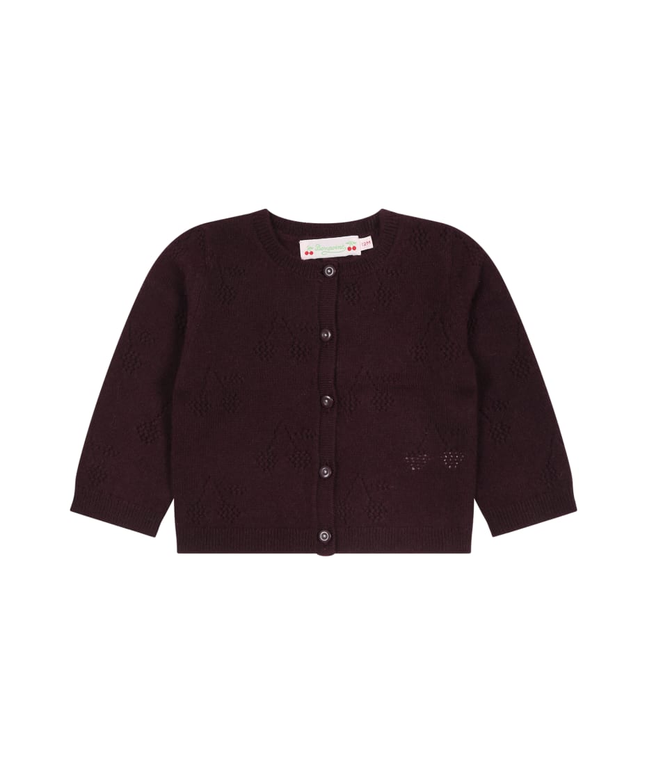 Burgundy cardigan clearance baby girl