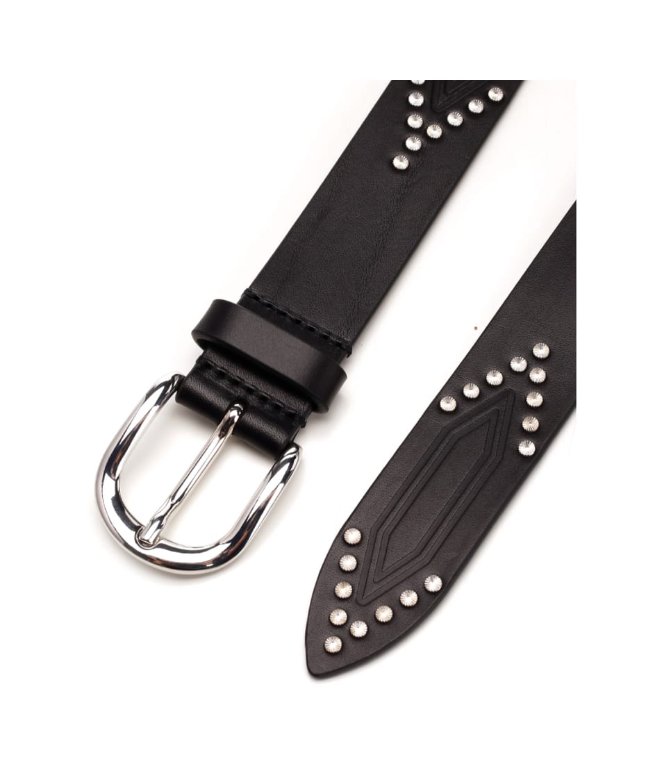 Isabel Marant Telly Studded Belt - Black